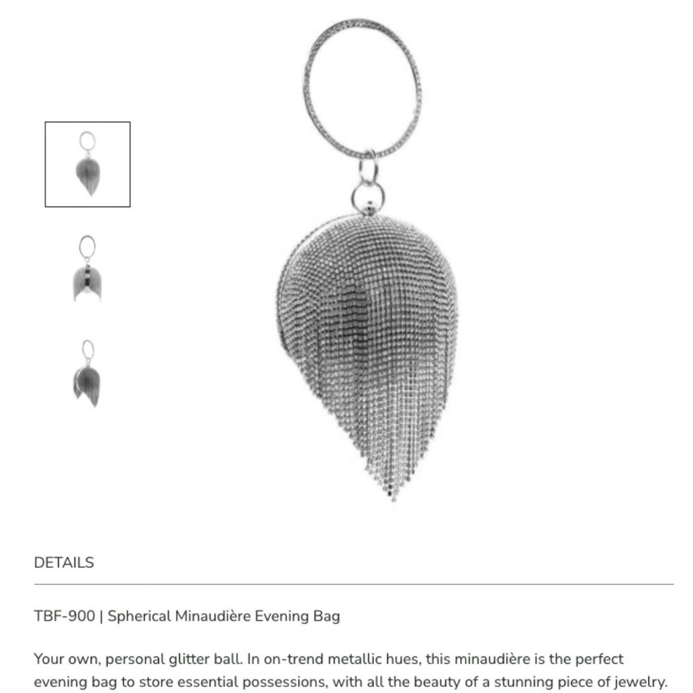 BADGLEY MISCHKA Spherical Minaudière Evening Bag